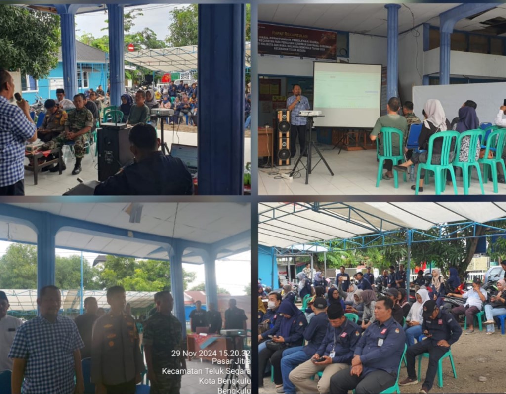 Pengamanan Polsek Teluk Segara, Rapat Pleno Rekapitulasi Suara Kecamatan Teluk Segara Berlangsung Lancar dan Aman