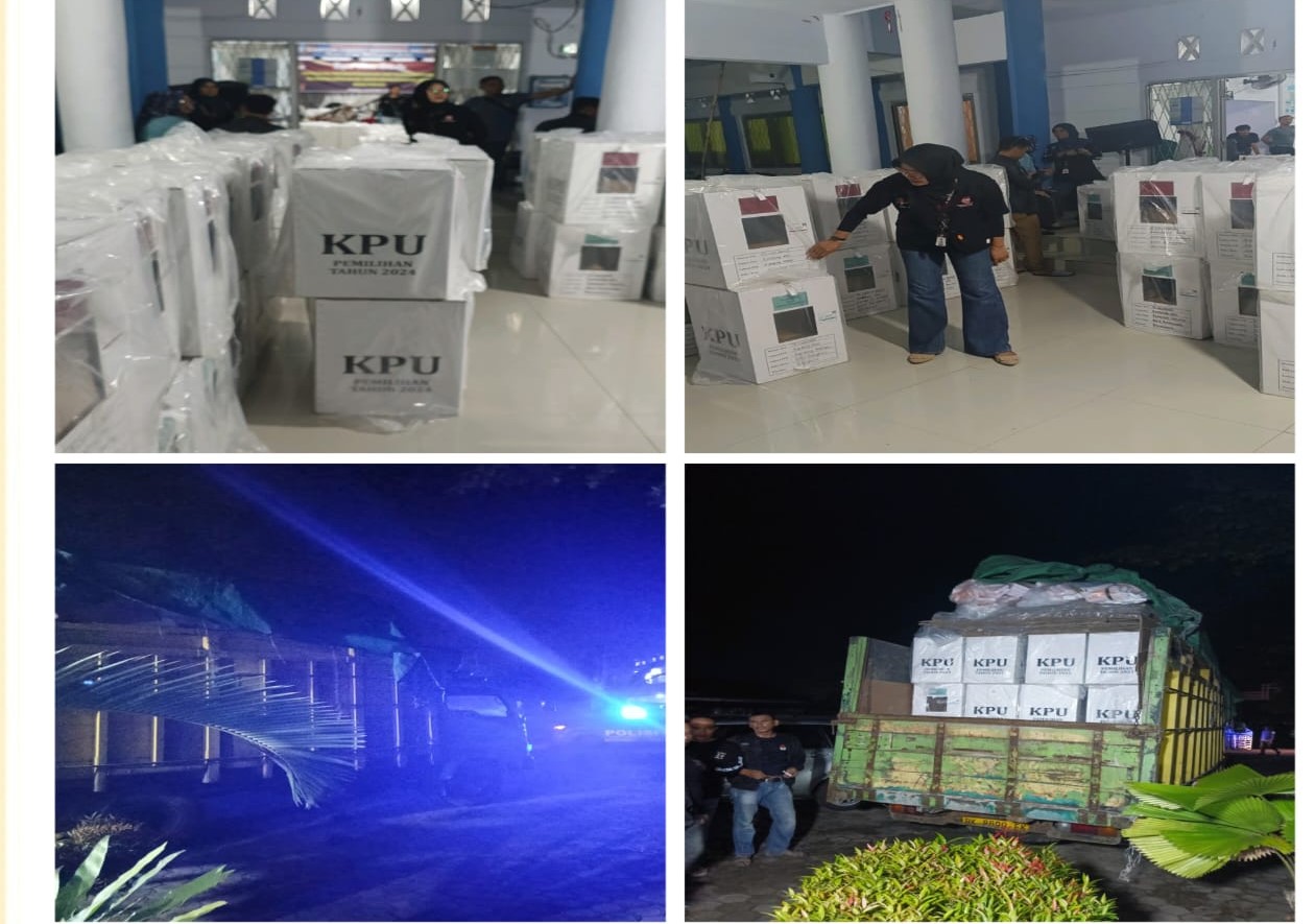 Polsek Kampung Melayu, Laksanakan Pengamanan dan Pengawalan Logistik Pemilu 