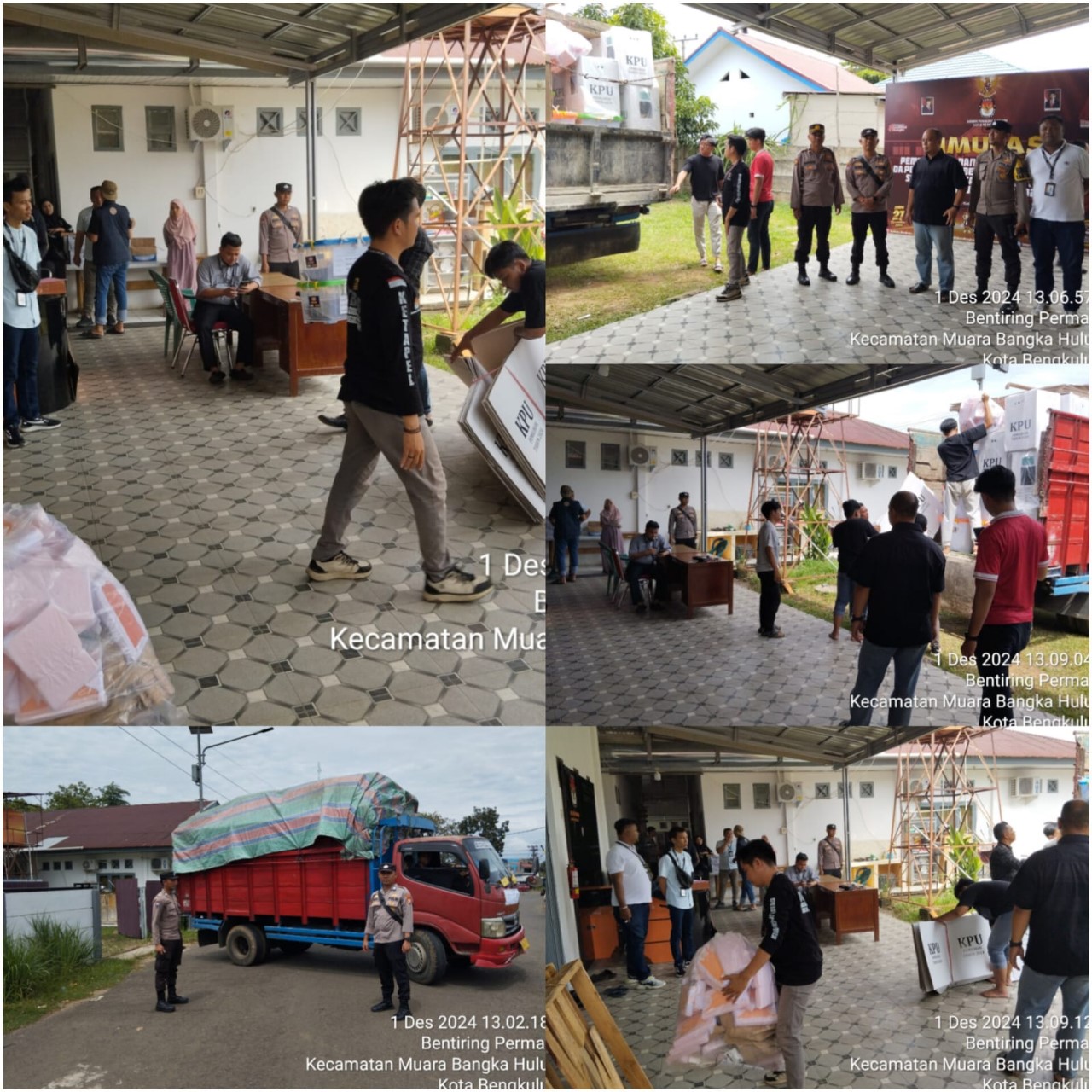 Pengamanan Ketat, Kapolsek Gading Cempaka Pastikan Pengawalan Logistik Pilkada 2024 dari PPK Gading Cempaka ke KPU Kota Bengkulu Berjalan Lancar