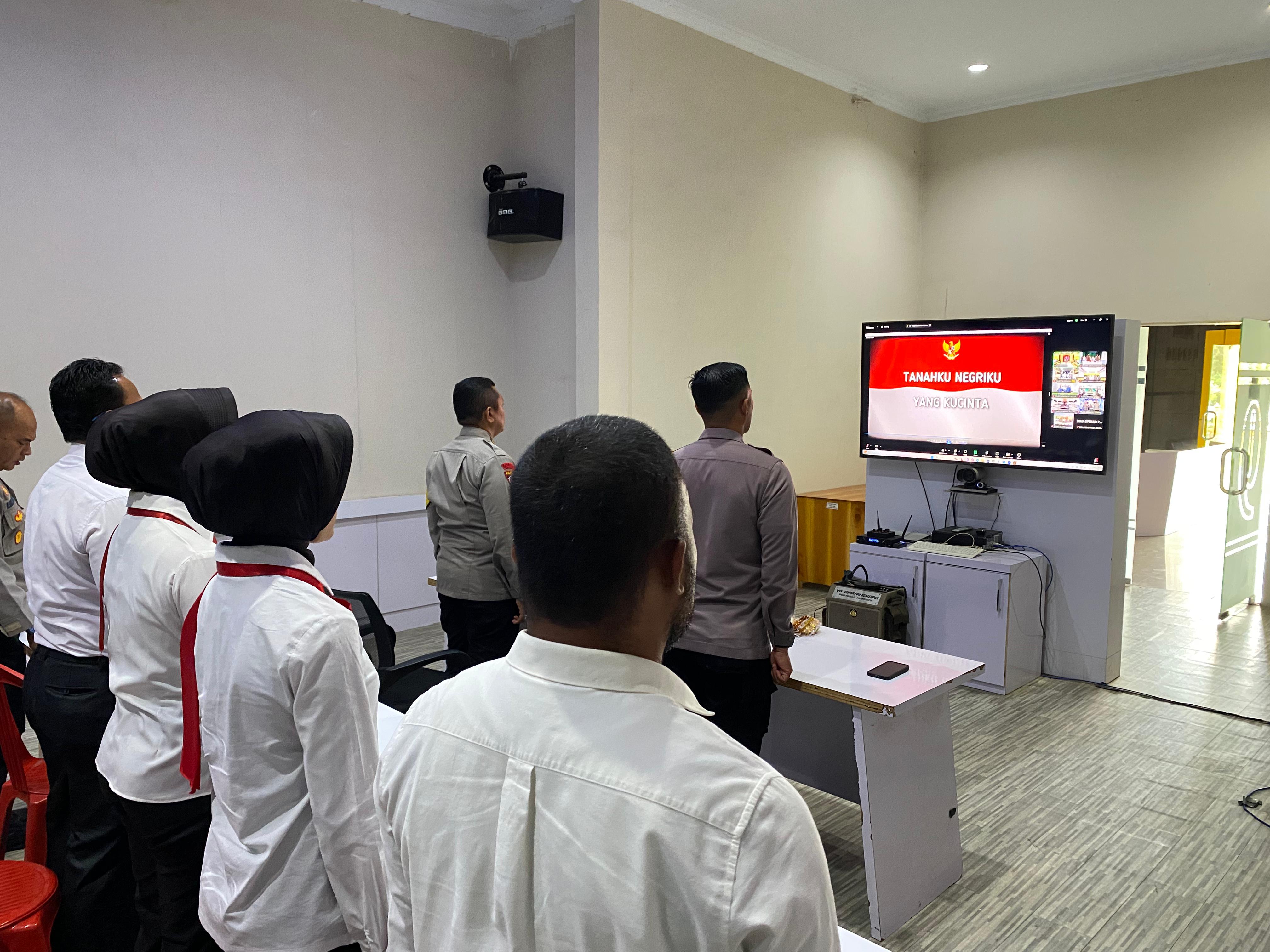 Polres Lebong Ikuti Zoom Meeting Pembukaan Latihan Pra Ops Pekat Nala II 2024