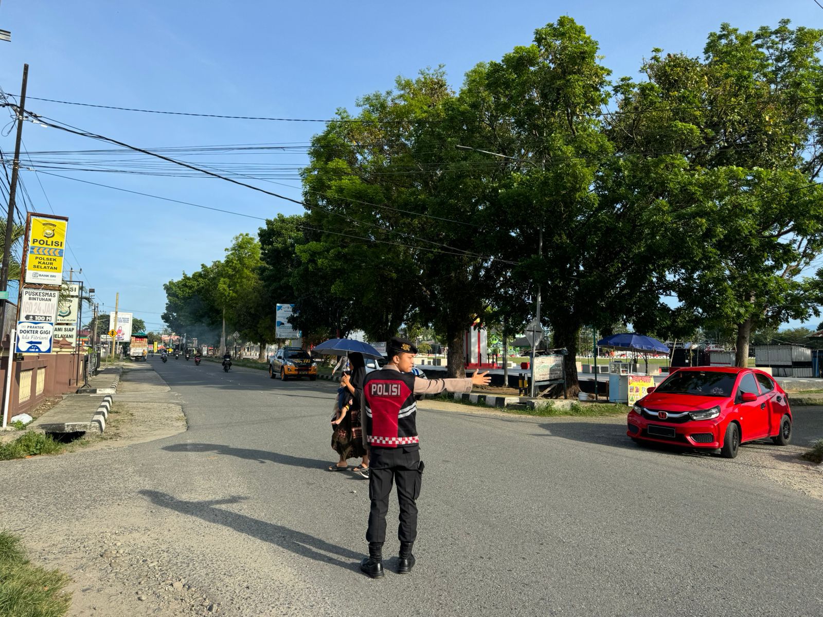 Sat Samapta Polres Kaur Gelar Pengaturan Lalu Lintas di Titik Rawan Kemacetan