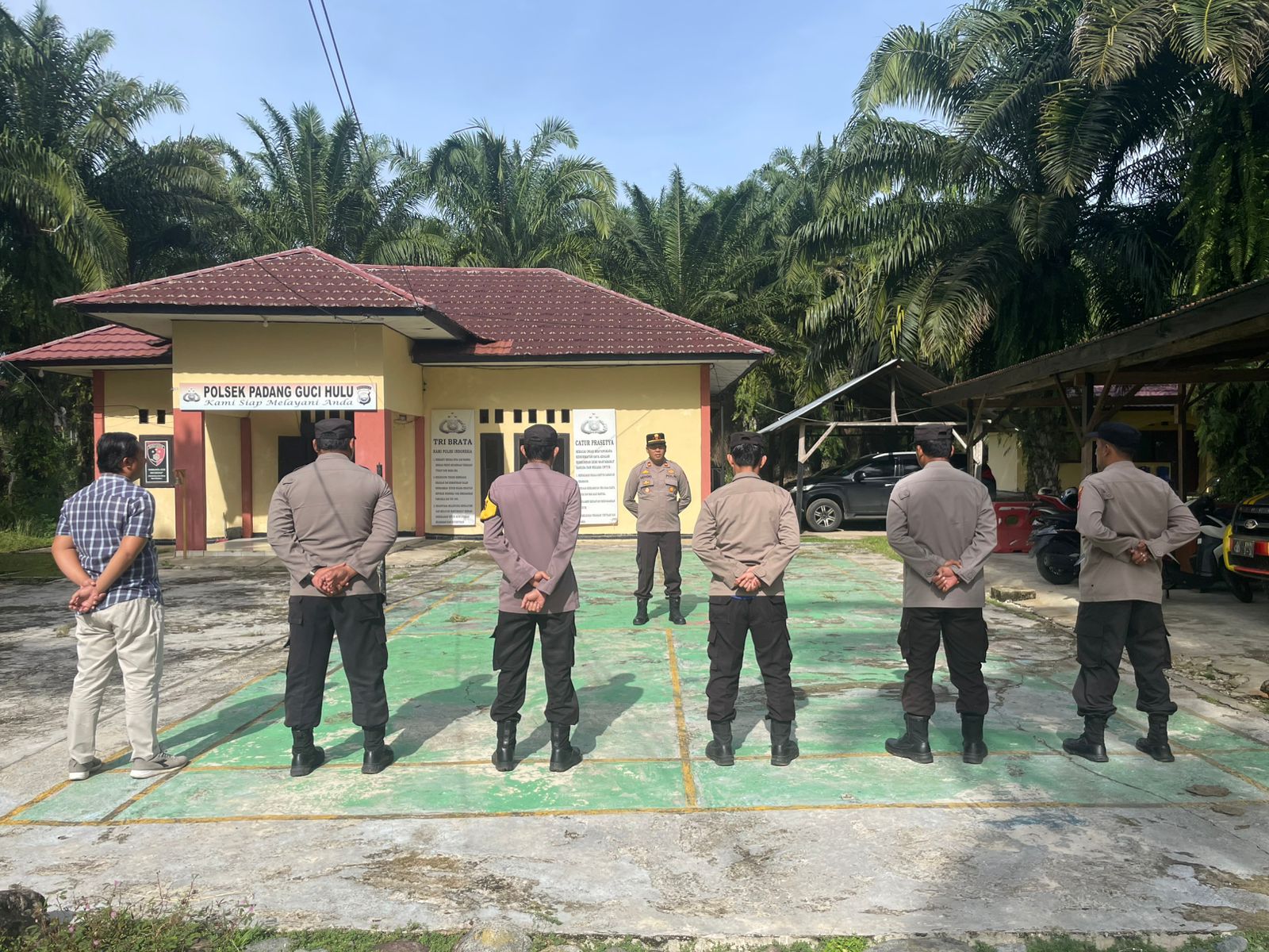 Polsek Padang Guci Hulu Gelar Apel Pagi, Cek Kesiapan Personil dan Pastikan Situasi Aman