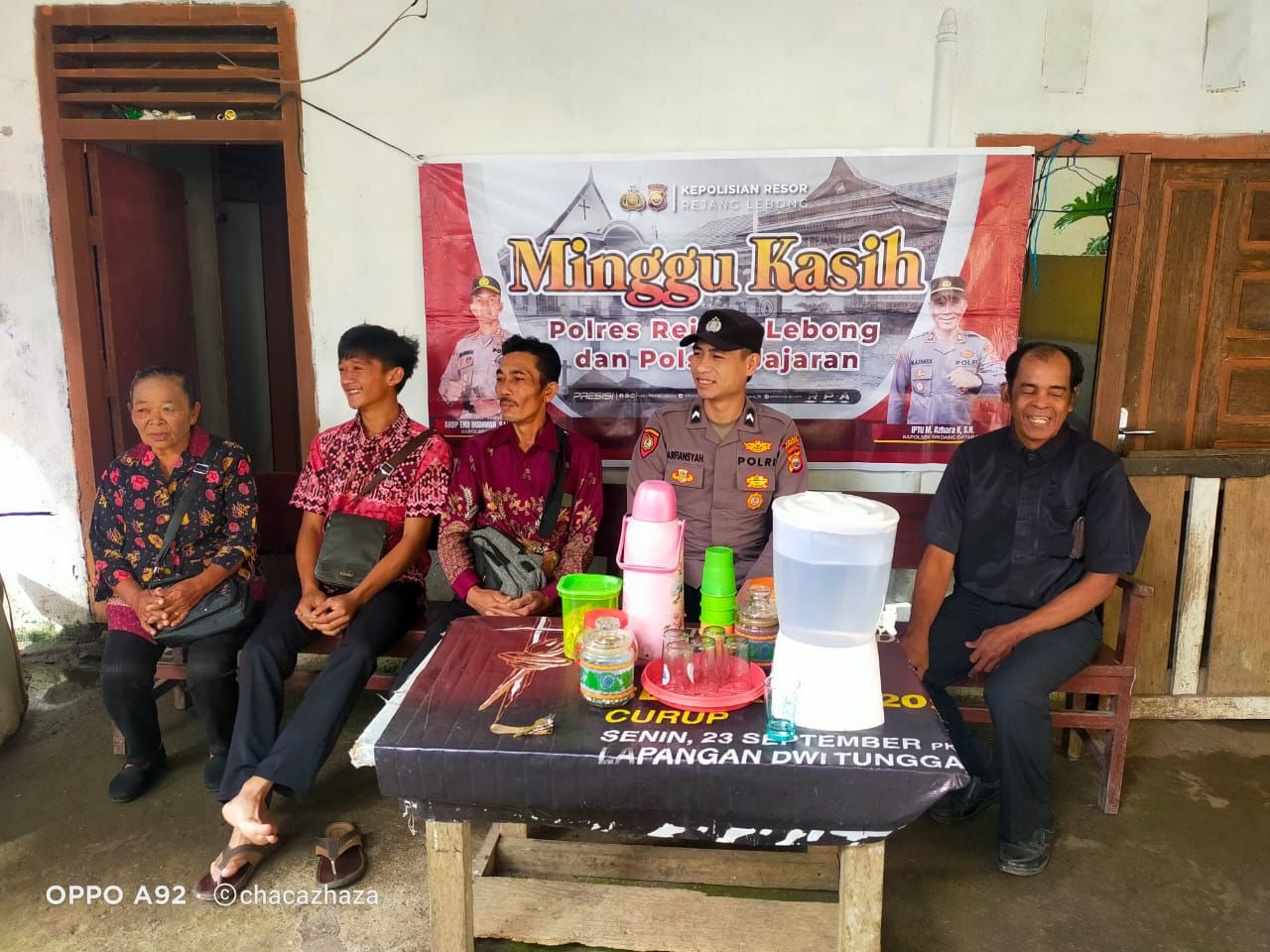 Polsek Sindang Dataran Ajak Warga Jaga Keamanan Lewat Program Minggu Kasih