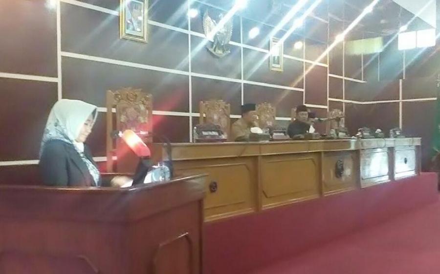 Paripurna Pandangan Umum Fraksi-Fraksi Terhadap Nota APBD-P Tahun 2017