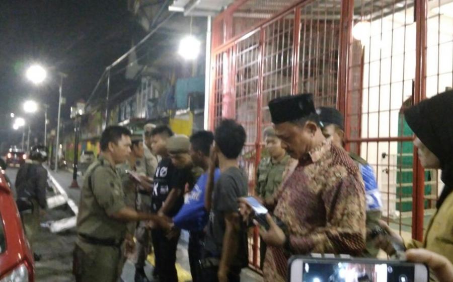 razia pekat oleh satpol PP kota bengkulu