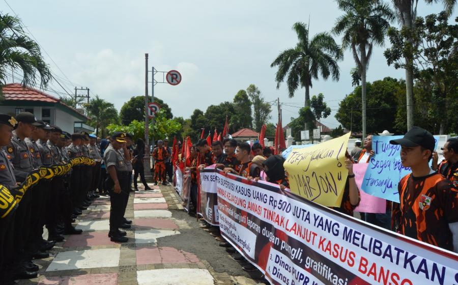 aksi pemuda pancasila kota bengkulu dalam melawan korupsi