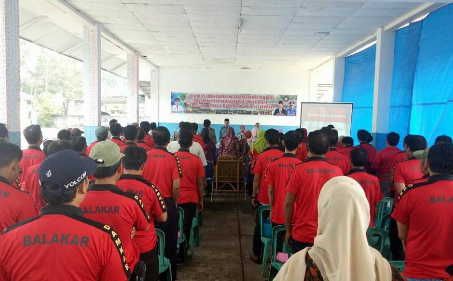 suasanan pembukaan pelatihan Balakar
