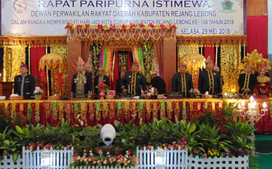 DPRD Rejang Lebong Gelar Rapat Paripurna Istimewa 