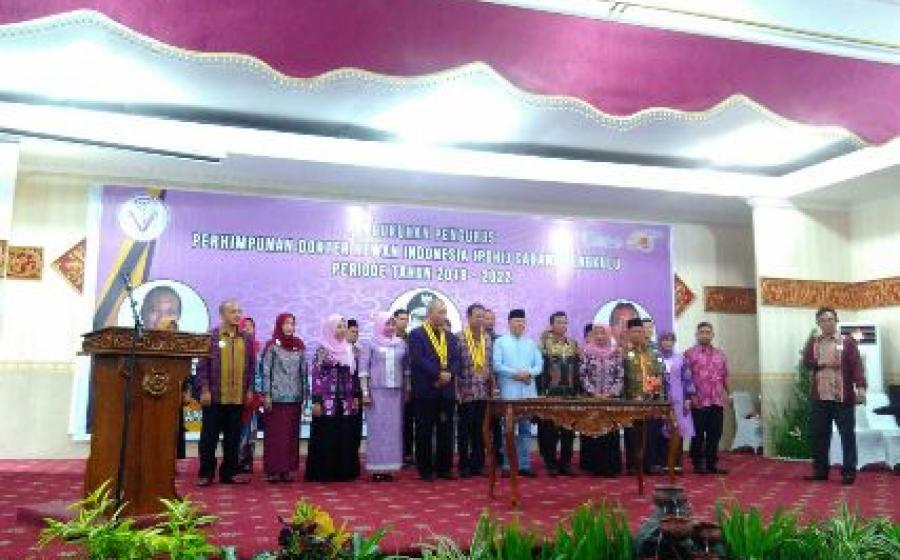 Pengukuhan Pengurus Persatuan Dokter Hewan Indonesia (PDHI) cabang Bengkulu 