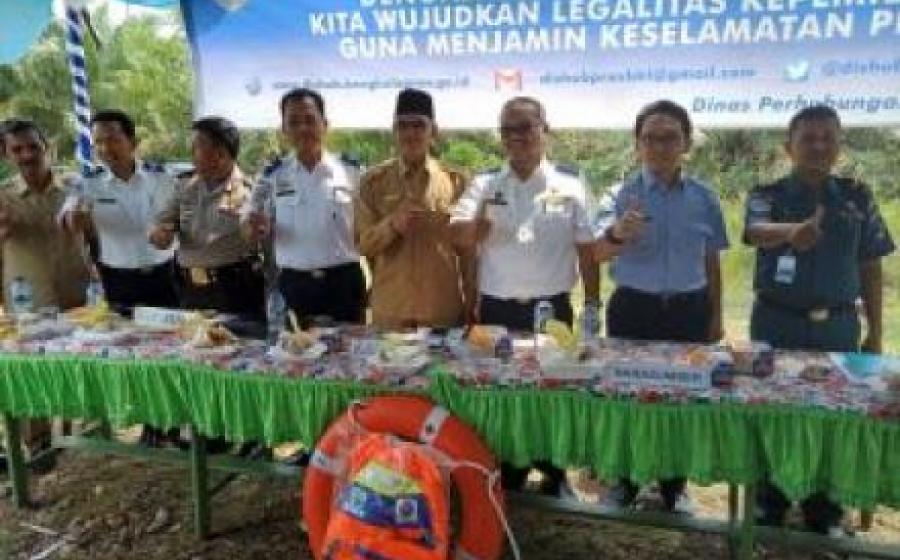 Dishub Provinsi Gelar Pembinaan Keselamatan Pelayaran Desa Pasar Bantal