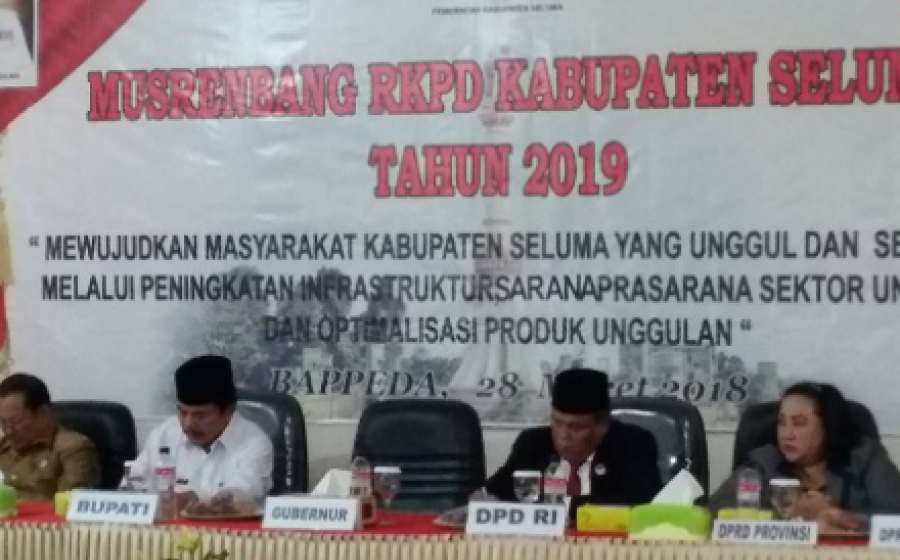 Pemkab Kabupaten Seluma Gelar Musrenbang RKPD 