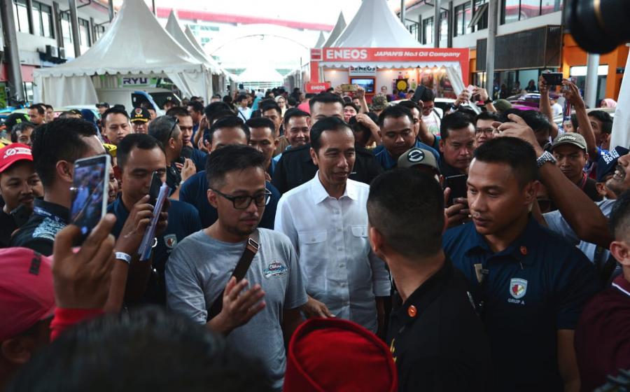 Presiden Joko Widodo di Gambir Expo Kemayoran