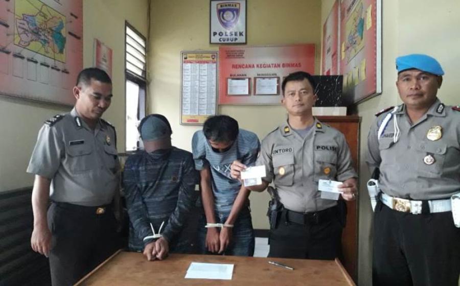 Polsek Curup Tangkap 2 Pria Bawa Sabu