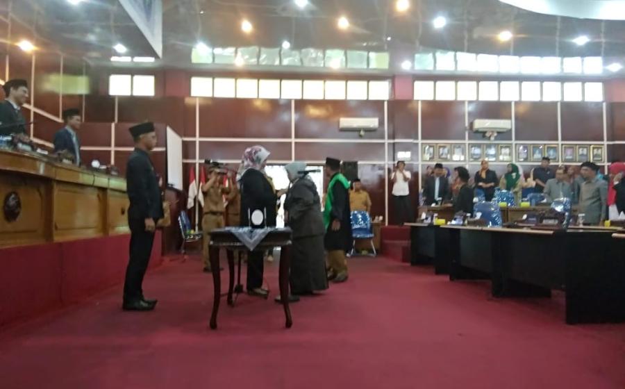 Paripurna Istimewa Pengganti Antar Waktu DPRD Kota Bengkulu