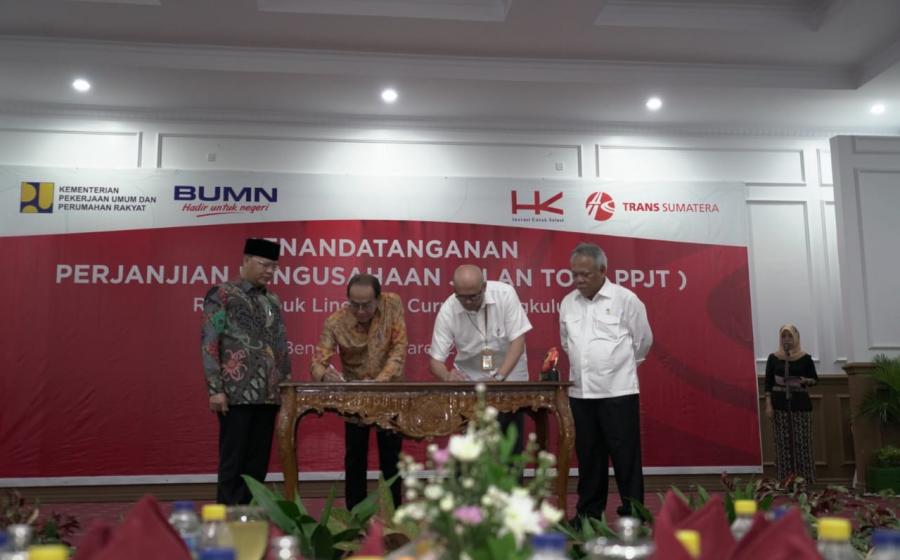 Penandatanganan Perjanjian Pengusahaan Jalan Tol (PPJT)
