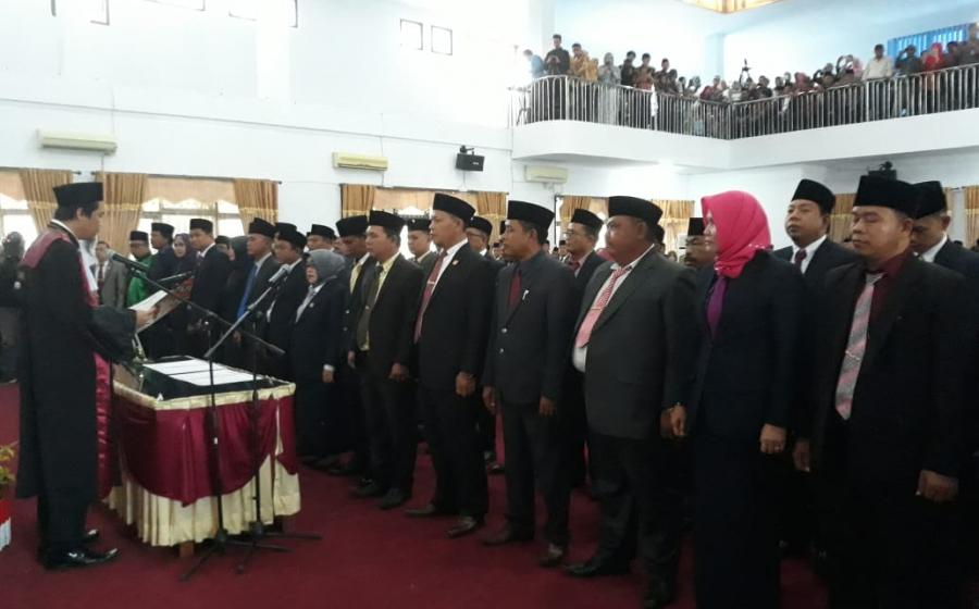 pelantikan DPRD seluma periode 2019-2024