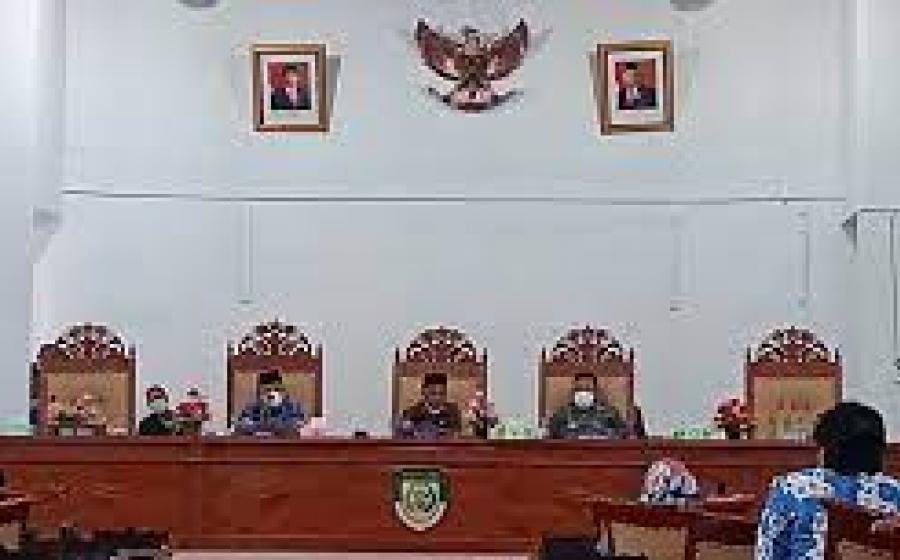Rapat Paripurna Nota Pengantar Raperda Pertanggungjawaban Pelaksanaan APBD Seluma Tahun 2020