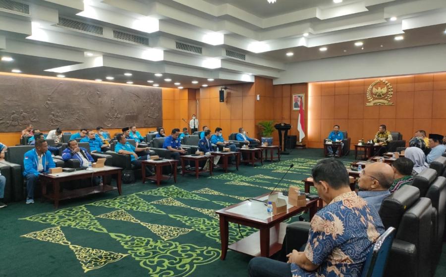 Ketum Terpilih Haris Pertama dan 34 DPD KNPI Bertemu Ketua MPR RI