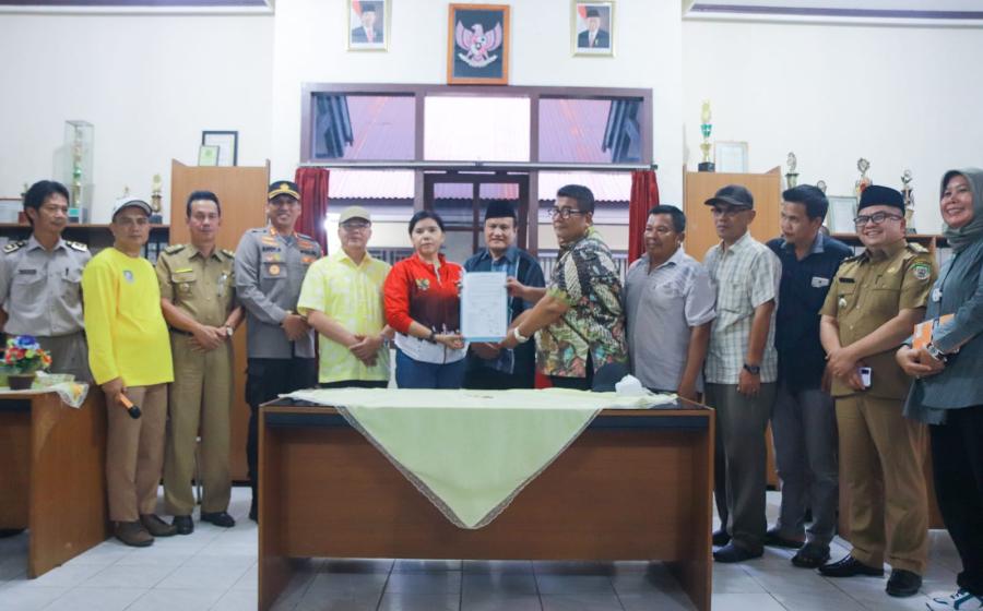 kesepakatan antara PT. Pamor Ganda dengan masyarakat ketahun
