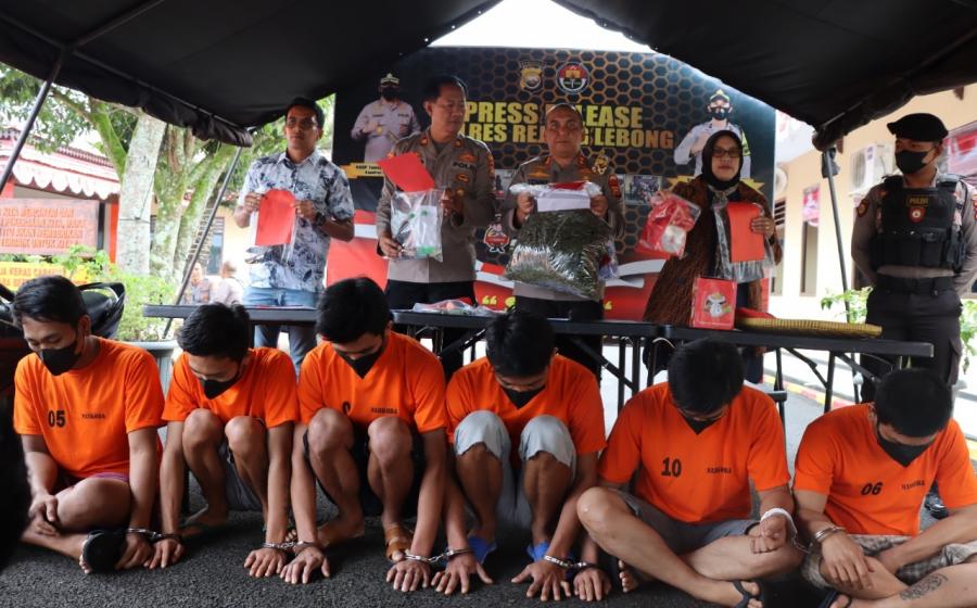  Polres RL Tangkap 6 Terduga Pelaku Kasus Narkoba