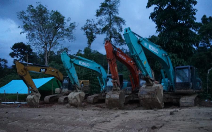 Diduga Mafia Tambang, 8 Eksavator dan 7 Penambang Diamankan Petugas Gabungan