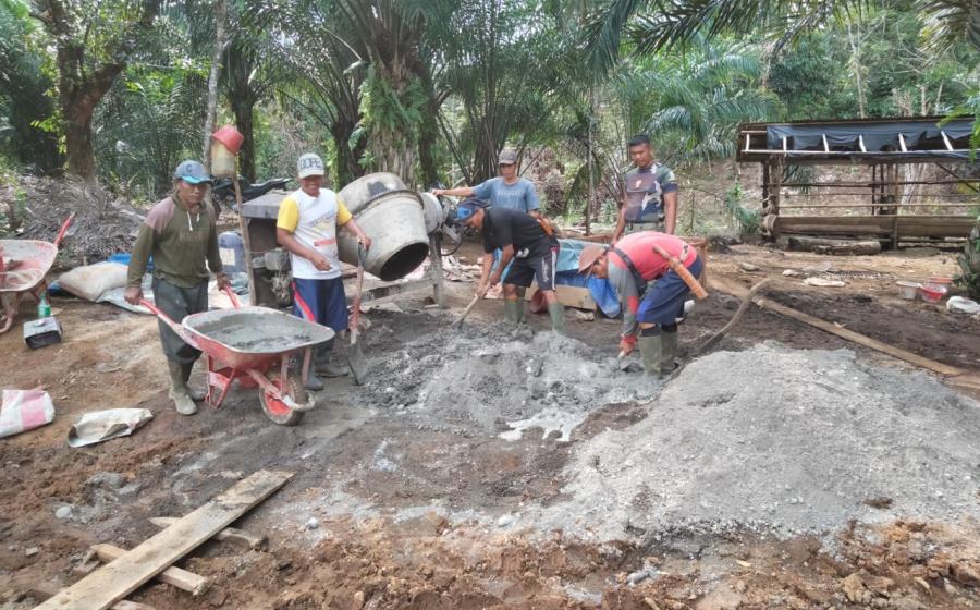 Warga Desa Suka Suka Mulya Sambut Baik TMMD Ke 114 Kodim 0423/BU