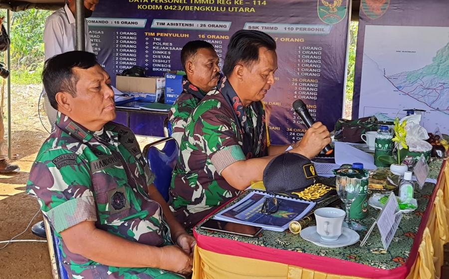 Tim Wasev Kunjungi Lokasi TMMD Ke-114 Kodim 0423/BU