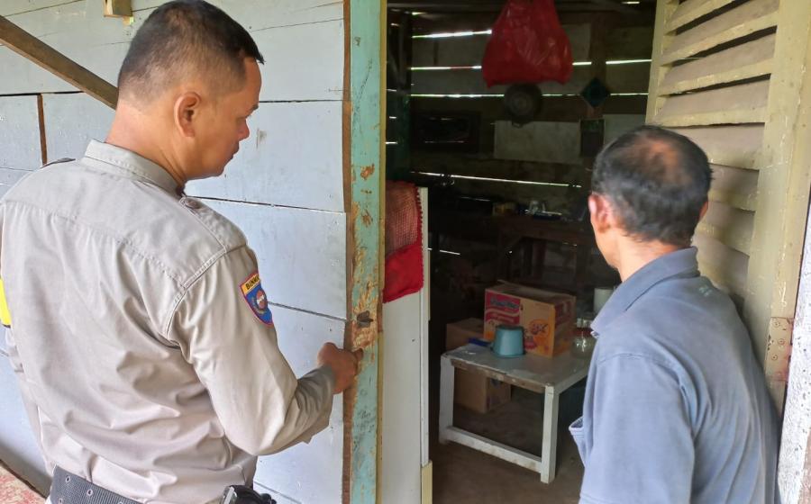 Kantin SMP N 06 Penarik Menjadi Sasaran Maling, Polsek Penarik Raya Melaksanakan Cek TKP