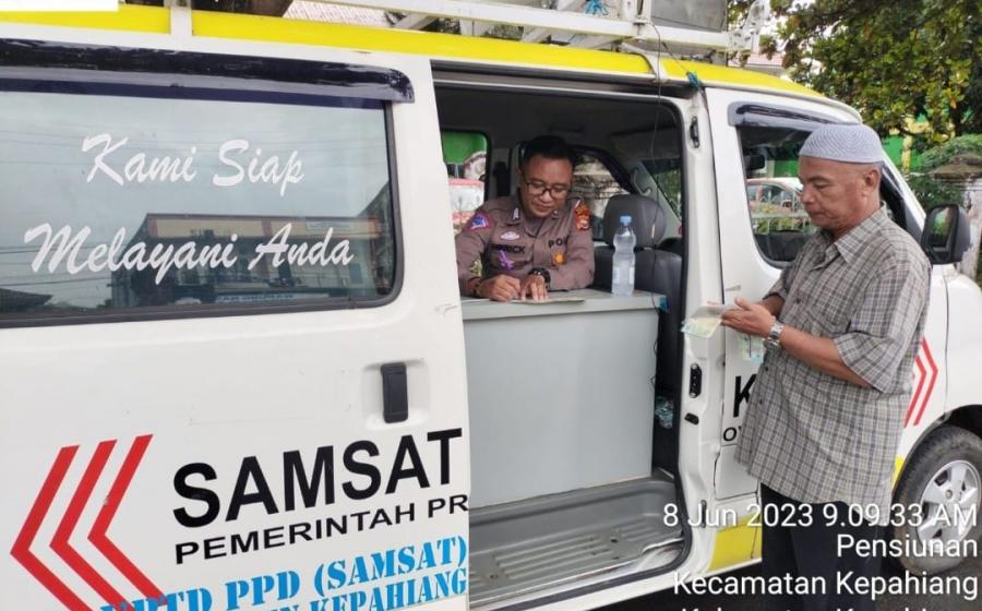 Permudah Pelayanan, Satlantas Polres Kepahiang Gelar Samsat Keliling