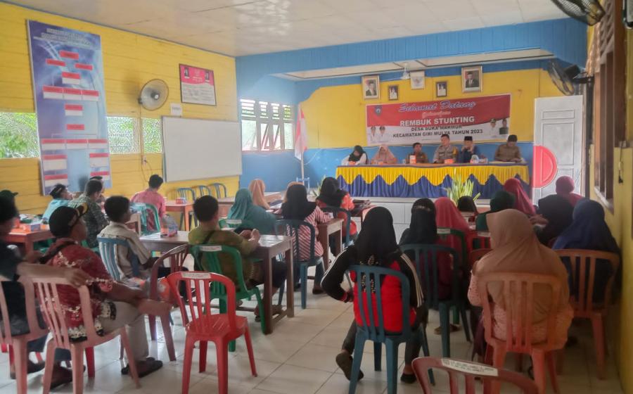 Upaya Pencegahan Stunting Polsek Giri Mulya Hadiri Musyawarah