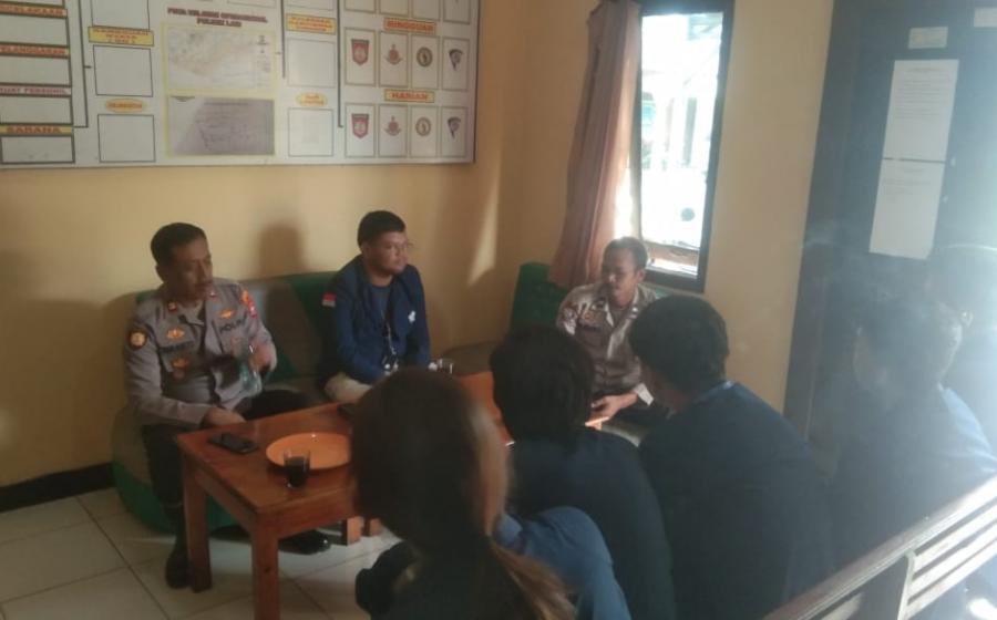 Terima Kunjungan Mahasiswa KKN Unib,  Kapolsek Lais Sampaikan Harapan