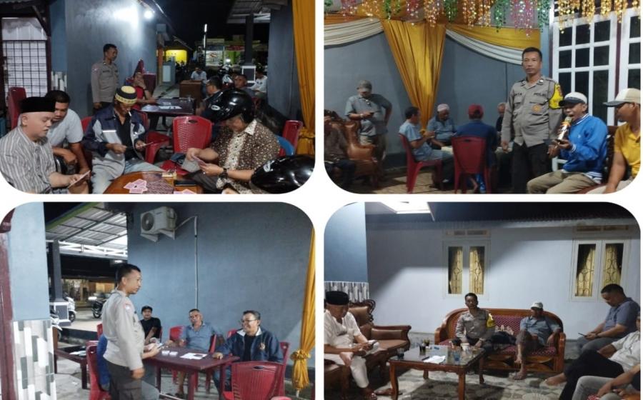 Bhabinkamtibmas Polsek Teluk Segara Imbau Warga yang Melaksanakan Pesta Tidak Menggunakan Badan Jalan