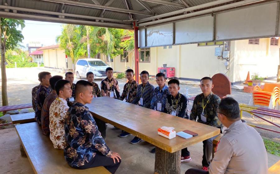 Polres Kaur Gelar Apel dan Binlat Casis Bintara dan Tamtama Polri Lulus Terpilih 