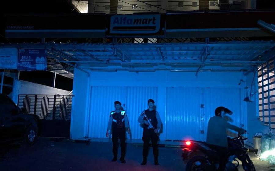 Cegah Aksi Kejahatan di Malam Hari, Sat Samapta Polres Kaur Gelar Patroli 