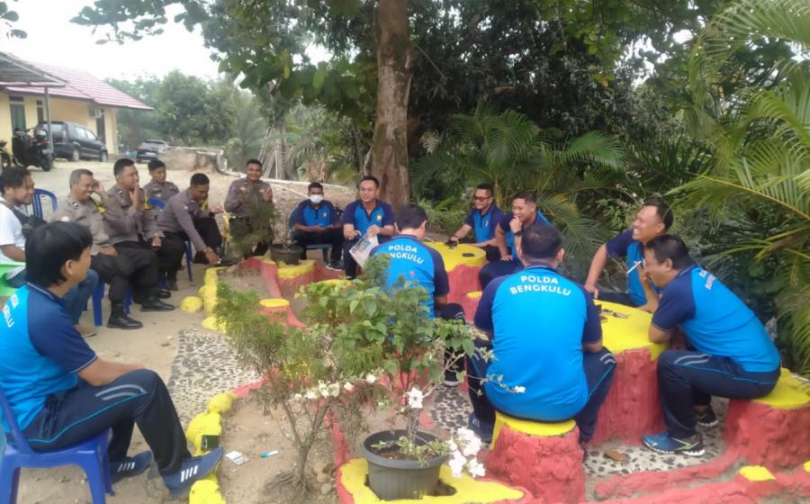 Demi Kekompakan dan Kebersamaan, PLH Polsek Ketahun Coffe Morning Bersama Anggotanya