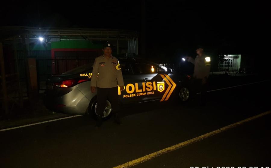 Amankan Situasi, Polsek Curup Gelar Patroli Hingga Dini Hari
