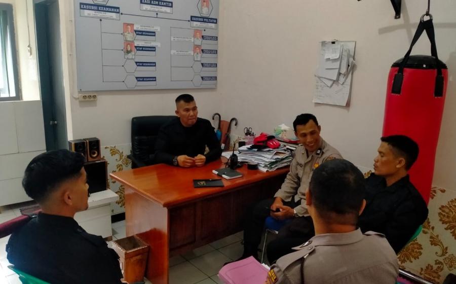 Polres BU Koordinasi, Pengawasan dan Pembinaan Teknis terhadap Polsus Ke Lapas Kelas II B Bengkulu Utara