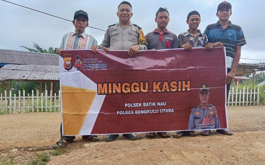 Babin Polsek Batiknau Gencar Lakukan Minggu Kasih Untuk Dekatkan Diri Dengan Masyarakat