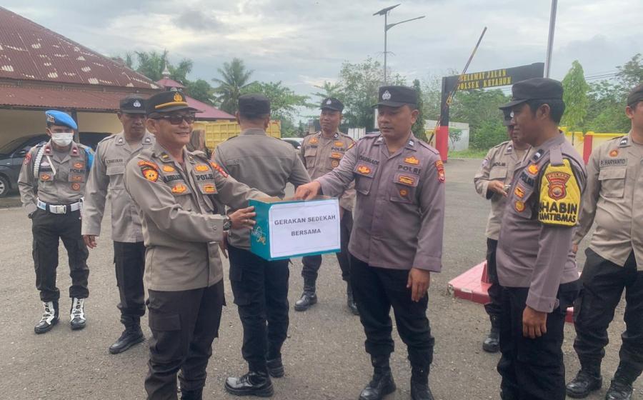 Jadikan Ladang Ibadah Polsek Ketahun Lakukan Gerakan Sedekah Bersama