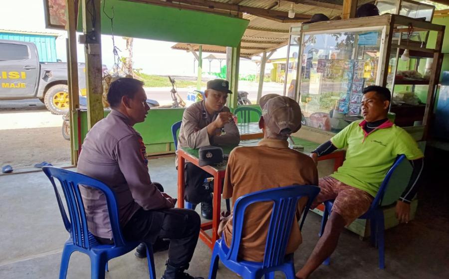 Pantau Sitkamtibmas di Wilayah Hukum Jelang Pemilu, Personel Polsek Maje Gelar Patroli