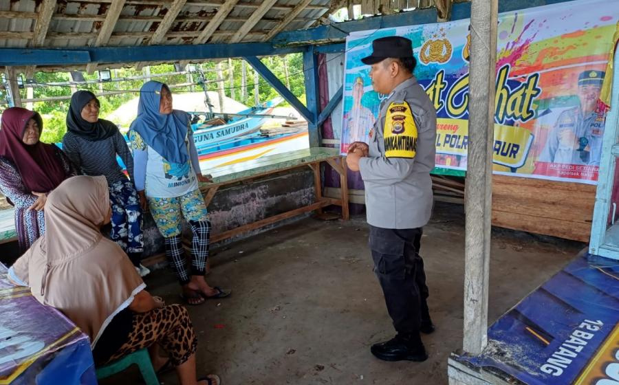 Dengarkan Keluhan dan Sampaikan Imbauan Kamtibmas Polsek Nasal Gelar Jumat Curhat 