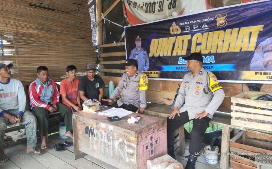 Polsek Curup Laksanakan Jumat Curhat Bersama Warga Air Meles Atas