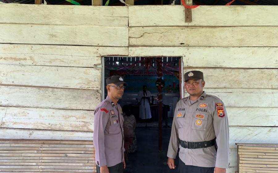 Ibadah Mingguan di Gereja, Polsek Kaur Selatan Lakukan Pengamanan 