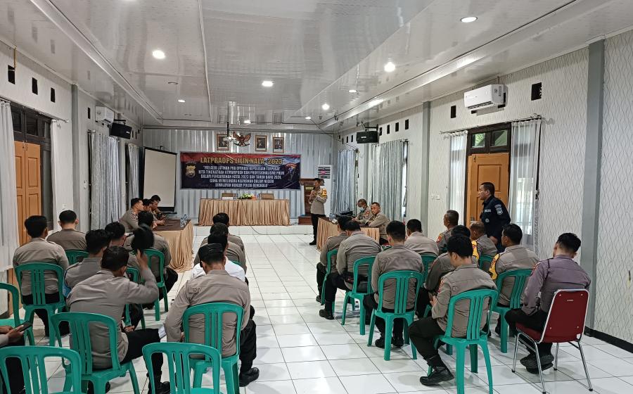 Jelang Pelaksanaan Ops Lilin Nala 2023, Polres Mukomuko Gelar Latpraops
