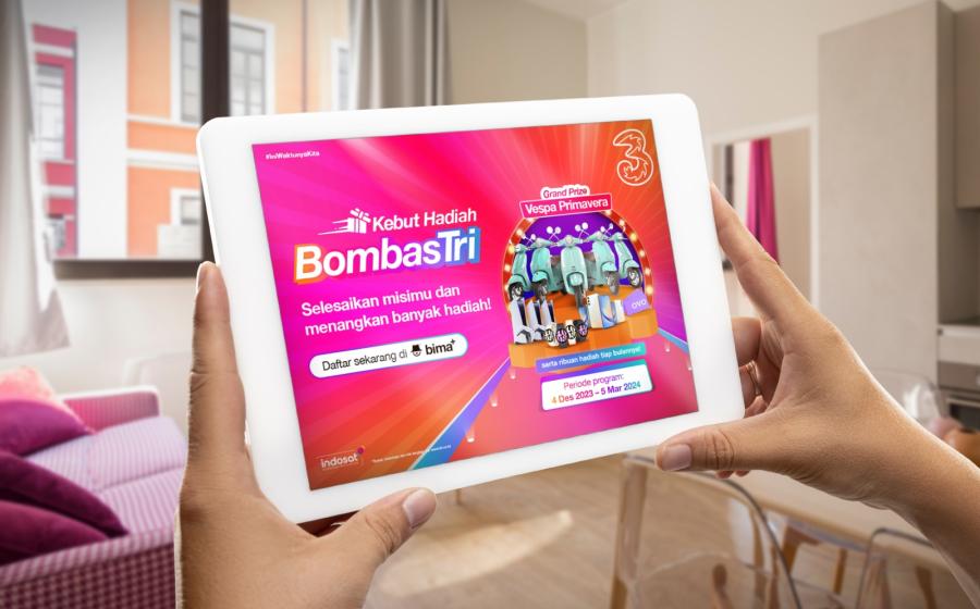 Tri Hadirkan Rangkaian Kejutan Melalui Program Kebut Hadiah BombasTri sebagai Wujud Apresiasi Bagi Pelanggan Setia