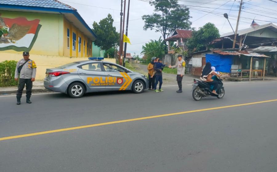 Tingkatkan Keamanan Wilayah, Polsek Curup Gelar Razia Senjata Api dan Senjata Tajam