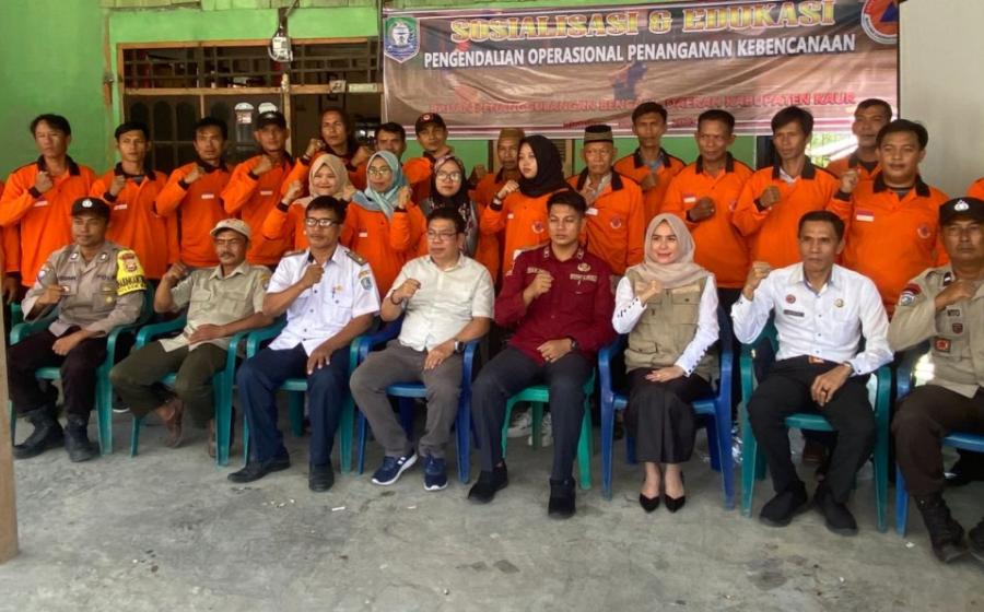Bhabinkamtibmas Polsek Maje, Hadiri Undangan Sosialisasi dan Edukasi Pengendalian dan Penanganan Bencana  