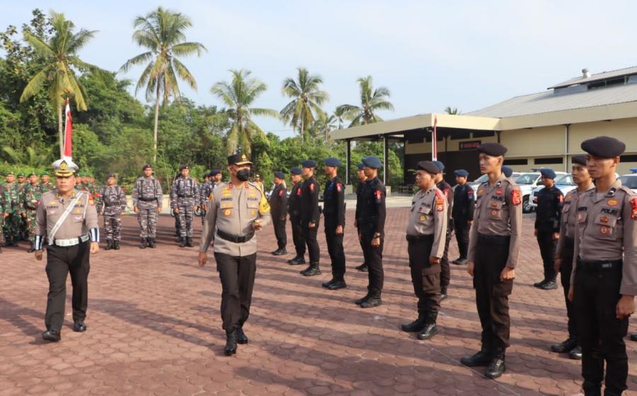 Pimpin Apel Gelar Pasukan Ops Lilin Nala 2023, Kapolda Bengkulu Minta Personel Jamin Rasa Aman Masyarakat