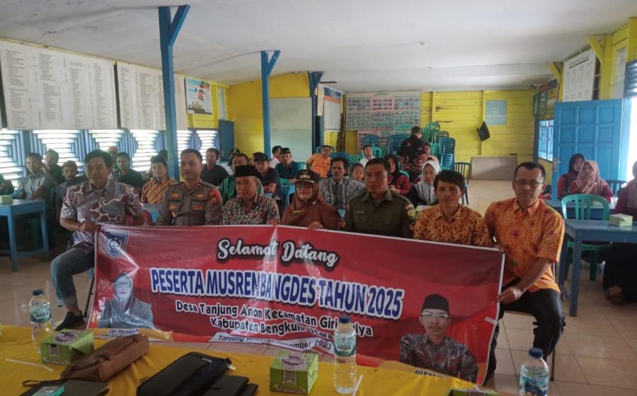 Kapolsek Giri Mulya Hadiri Musrenbang di Desa Tanjung Anom