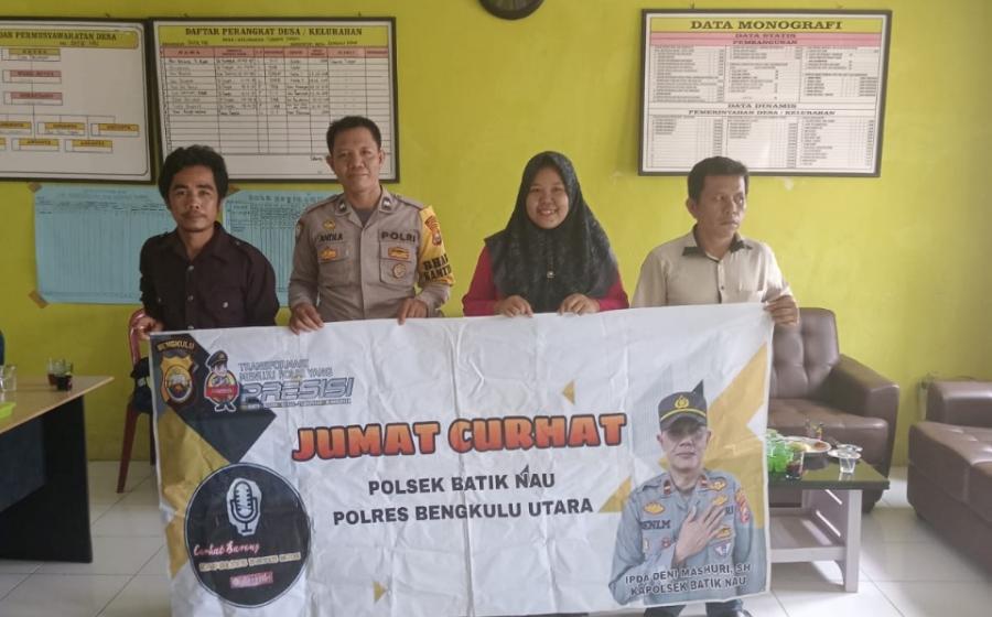 Dengarkan Keluh Kesah Masyarakat Polsek Batiknau Gencar Melaksanakan Jumat Curhat